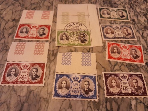 Lot timbres monaco année - 8,