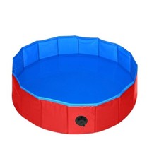 Piscine Pliable Extérieur Enfants Chien PVC Rigide Pataugeoire Bain 80 cm 120 cm
