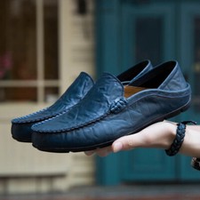 Chaussures décontracté en cuir pu hommes mocassins mocassins concepteur