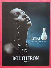 Publicité de presse Parfum BOUCHERON Paris INITIAL Le Parfum Perle 2000