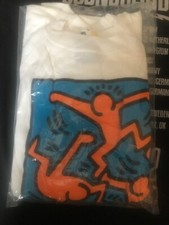 sweat-shirt Keith Haring collaboration avec lucky strike année 1987 neuf 