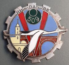 Insigne TRAIN GT 509 RHIN ET DANUBE D.O.M Groupe de Transport ORIGINAL BADGE