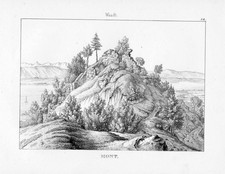 1840 Mont Berg Ruine Canton