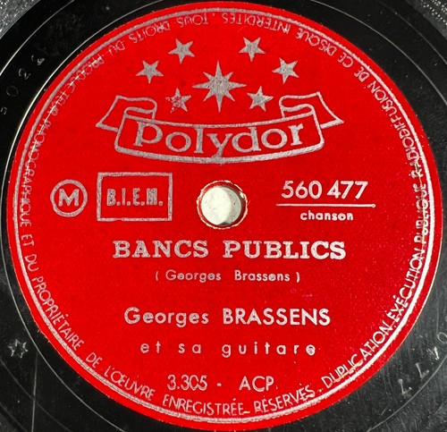 Georges brassens bancs - brassens,