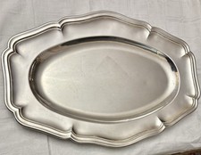 GRAND PLAT OVALE EN METAL