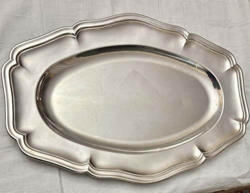 Grand plat ovale - grand, metal