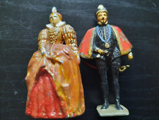 FIGURINES Plomb VERTUNNI LOUISE DE LORRAINE ET SON EPOUX HENRI III