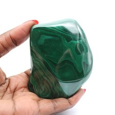 Pierre de malachite polie 235gr 75mm Congo-Kinshasa