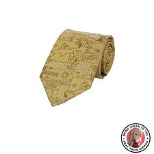 Cravate jaune neuve PEANUTS Snoopy 921005 avec personnages Snoopy et Woodstock