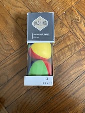 JUGGLING BALLS 3 PIECE (NEW IN BOX) DASHING 2" DIAMETER MULTI-COLORED 