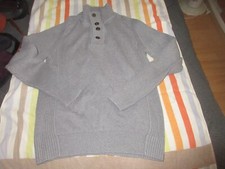 pull CELIO gris grosses pressions au cou taille M