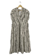 H&M Robe d’été Dames Robe T EU 36 blanc cassé-noir style décontracté