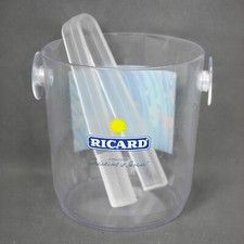 Seau à glace Ricard en plastique vintage - Idéal pour glaçons, collection rétro