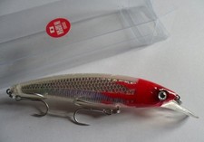 Leurre pêche mer riviere Minnow 11,5cm 13,5g nage jusqu'à 2m holo blanc rouge