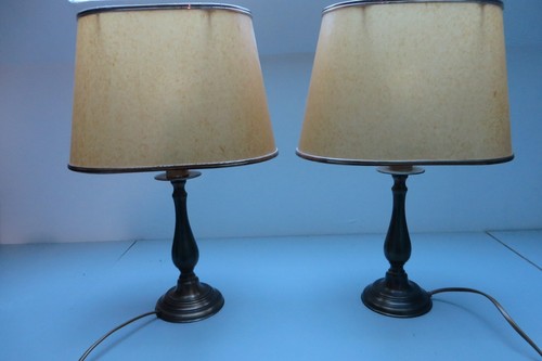 Anciennes lampes bronze et - 2,