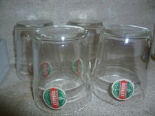 Lot de 4 Anciens Verres DURALEX avec étiquettes Saint Gobain Verre trempé