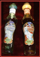 Flacons Parfum Gal Madrid Corsetière "Violetta" "Piel de Espana" pleins 12cm