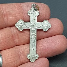 BIJOU RELIGIEUX - ancienne croix en aluminium #53