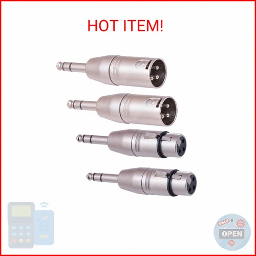 Xlr adapter 4 - 1/4, pack