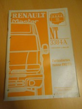 notice technique RENAULT master particularités moteur F9Q 770