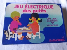 JEU ÉDUCATIF ÉLECTRIQUE DES PETITS FERNAND NATHAN VINTAGE