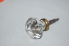 ANCIEN BOUTON DE PORTE DE MEUBLE TIROIR en CRISTAL POIGNÉE ANCIENNE