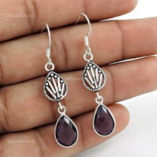 Naturel Améthyste 925 Argent