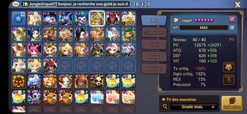 Compte summoners war - compte,