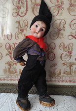 DEP 3 _Poupée ancienne porcelaine 34cm environ_ Habit d'origine_non Jumeau