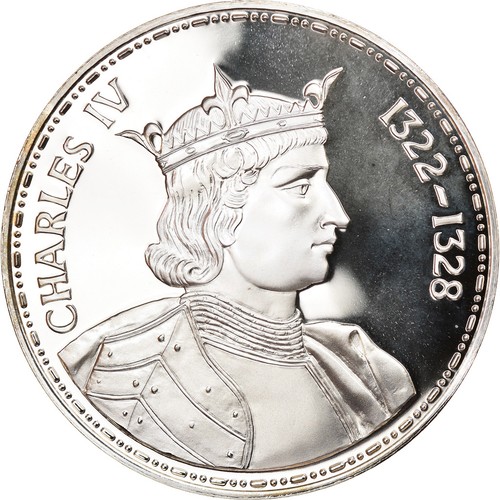 France médaille charles iv - france,,