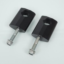 Paire de pontet rehausse de guidon noir diamètre 28mm Générique pour moto Neuf