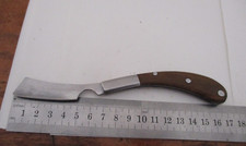 ANCIEN PETIT COUTEAU PLIANT EN BOIS STYLE COUPE CHOUX DOS GUILLOCHÉ