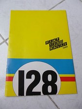 Fiat 128 Rally 1300 1971 - catalogue brochure dépliant prospekt