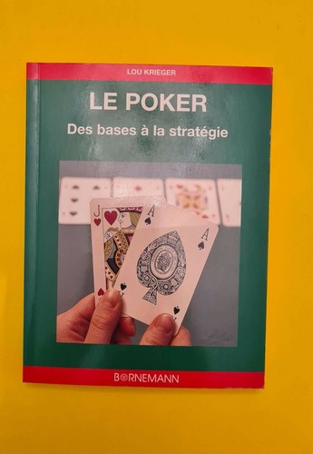 Livre poker des - poker, bases