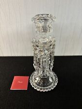 Bougeoir photophore médaillons pampilles taillées en cristal de Baccarat