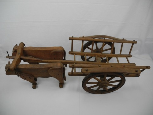 Jouet ancien dejou attelage - jouet,