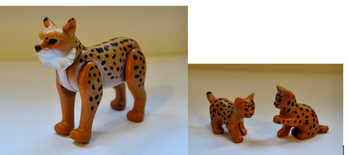 Playmobil lynx ses petits - playmobil, et