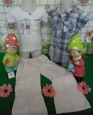 lot 13 vêtements enfant 4 ans fille,jupe,t-shirt,chemisier,pantalon,robe,top ...