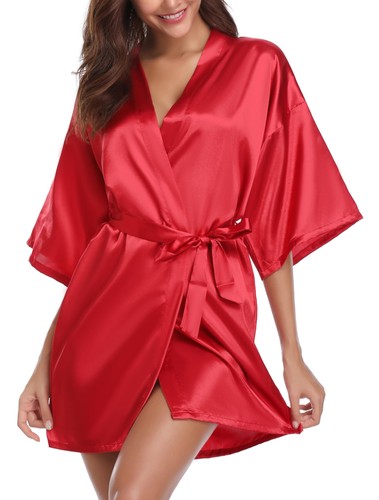 Kimono femme satin mariage - kimono,