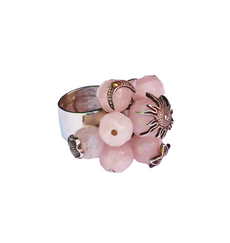 Bague argent 925 quartz - bague,