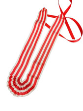 Ruban À Rayures Blanc Et