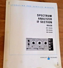 Analyseur de spectre  HP8552B  IF SECTION  OPERATING & Service Manuel HP