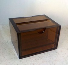 distributeur Boîte à cigarette GOS France en plexiglas fumée 1970's