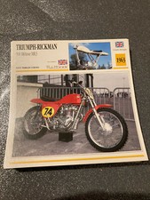 CARTE FICHE MOTO collection ATLAS TRIUMPH RICKMAN 500 METISSE MK3 