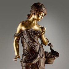 AUGUSTE MOREAU - BRONZE ANCIEN - 54 CM