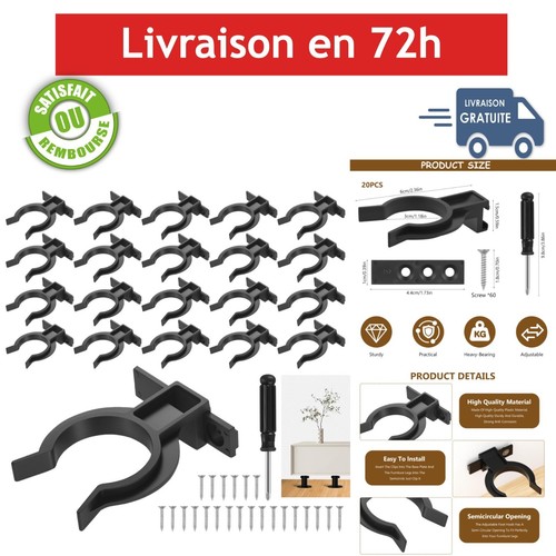 Clips plinthes cuisine - plinthes, 20