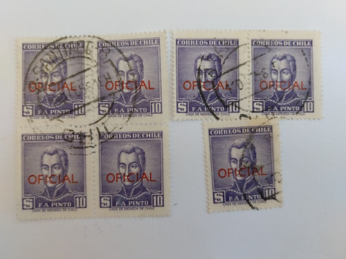 Timbre correos chili - n5,