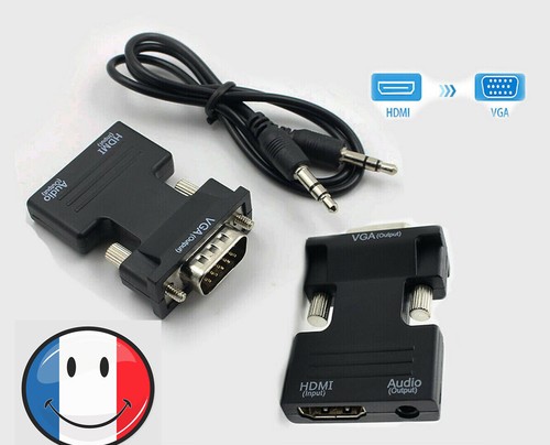 Hdmi femelle vers - vga, mâle