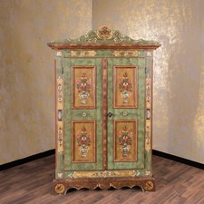 Voglauer Armoire Paysanne Altgrün Anno 1800 Armoire à Linge Style Antique