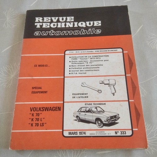Revue technique automobile - revue,